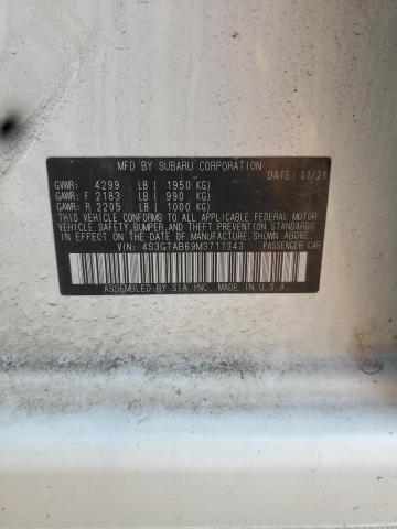 2021 SUBARU IMPREZA 4S3GTAB69M3711343