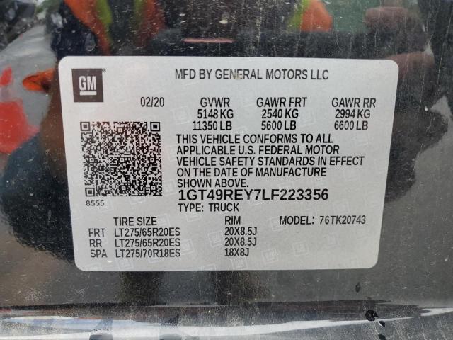 2020 GMC SIERRA K2500 DENALI 1GT49REY7LF223356