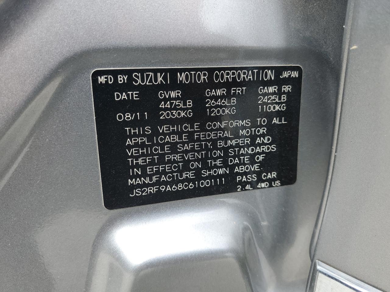 SUZUKI KIZASHI SPORT GTS