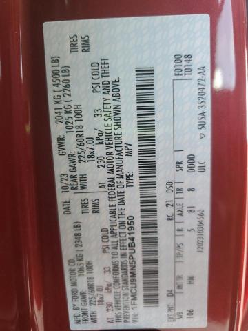 2023 FORD ESCAPE ST 1FMCU9MN5PUB41950