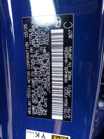 2025 TOYOTA PRIUS LE JTDADABU8S3028435