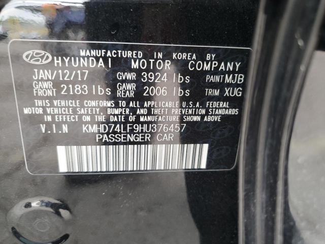 2017 HYUNDAI ELANTRA SE - KMHD74LF9HU376457