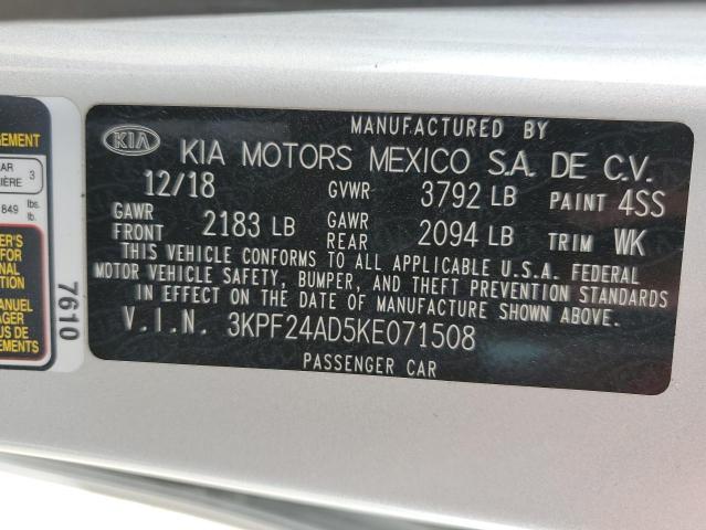 2019 KIA FORTE FE - 3KPF24AD5KE071508