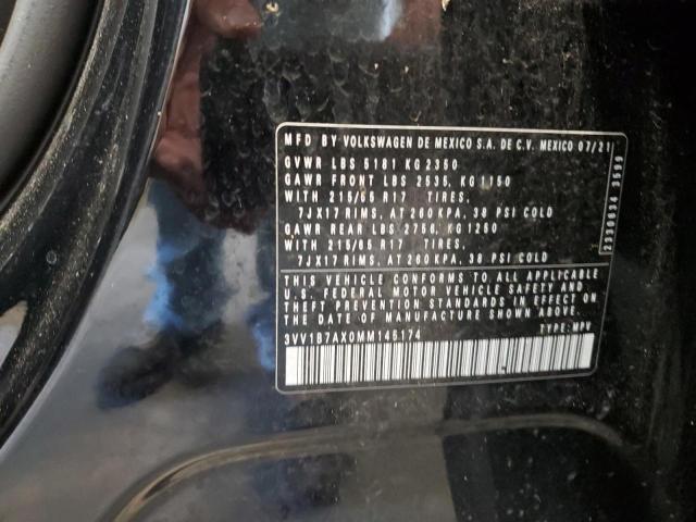 2021 VOLKSWAGEN TIGUAN S 3VV1B7AX0MM145174