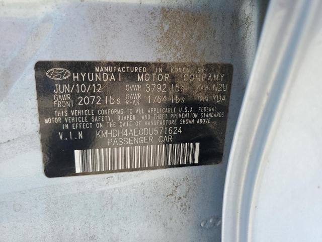 2013 HYUNDAI ELANTRA GL - KMHDH4AE0DU571624