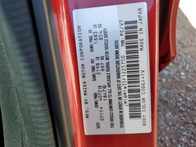 2015 MAZDA 3 GRAND TO JM1BM1W35F1225750
