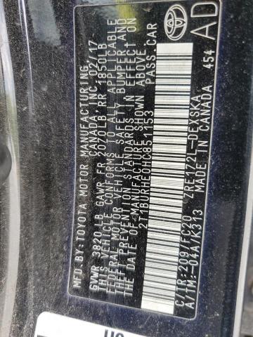 2017 TOYOTA COROLLA L 2T1BURHE0HC851153