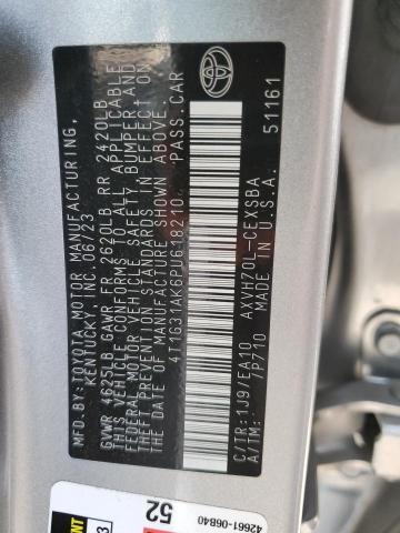 2023 TOYOTA CAMRY SE N 4T1G31AK6PU618210