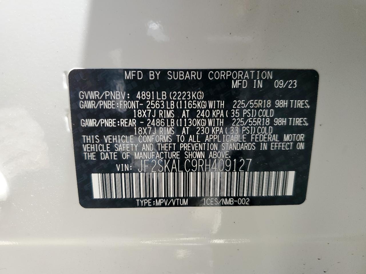 SUBARU FORESTER LIMITED