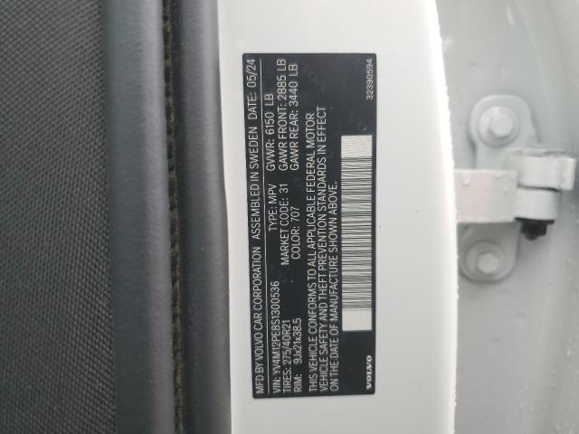 2025 VOLVO XC90 PLUS YV4M12PE8S1300536