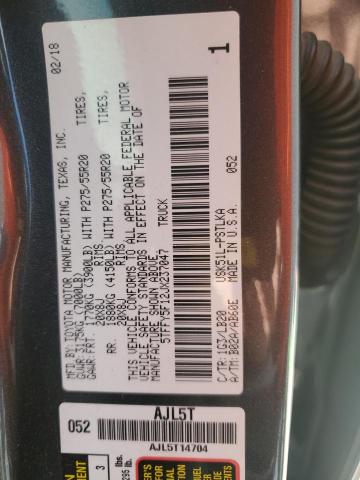 2018 TOYOTA TUNDRA CRE 5TFFY5F12JX237047
