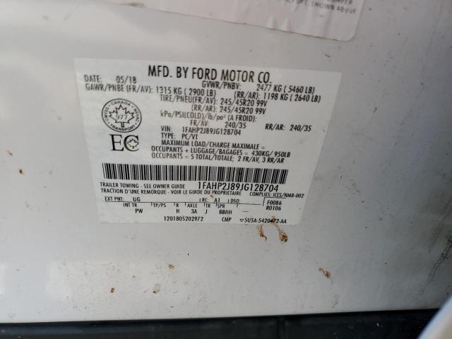 2018 FORD TAURUS LIM 1FAHP2J89JG128704