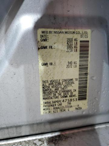 2015 NISSAN ALTIMA 2.5 - 1N4AL3AP6FC475853