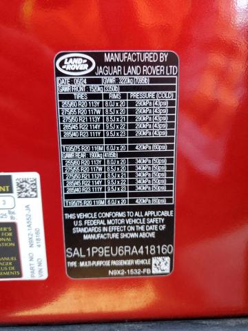 2024 LAND ROVER RANGE ROVE - SAL1P9EU6RA418160