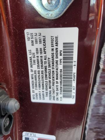 2018 HONDA CR-V EXL 7FARW1H89JE003184