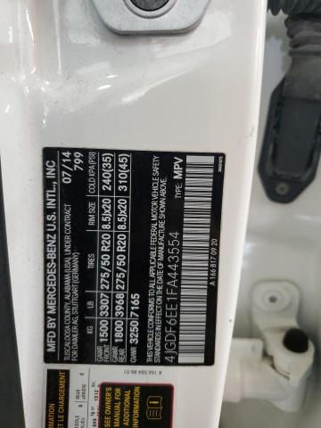 2015 MERCEDES-BENZ GL 450 4MA 4JGDF6EE1FA443554