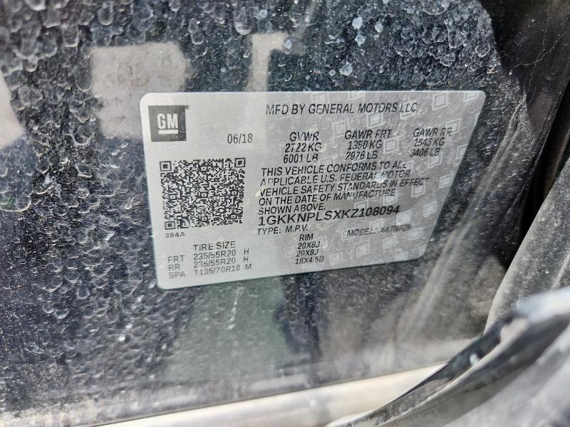 2019 GMC ACADIA DEN 1GKKNPLSXKZ108094