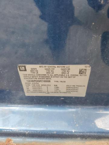 2015 CHEVROLET SILVERADO K1500 1GCVKPEH9FZ180008