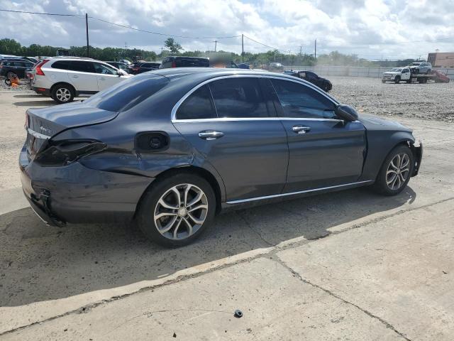 MERCEDES-BENZ C 300 4MAT 2016 gray sedan 4d gas 55SWF4KB9GU162993 photo #4