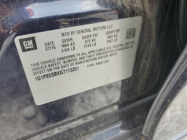 2016 CHEVROLET CRUZE LIMI - 1G1PE5SBXG7113251
