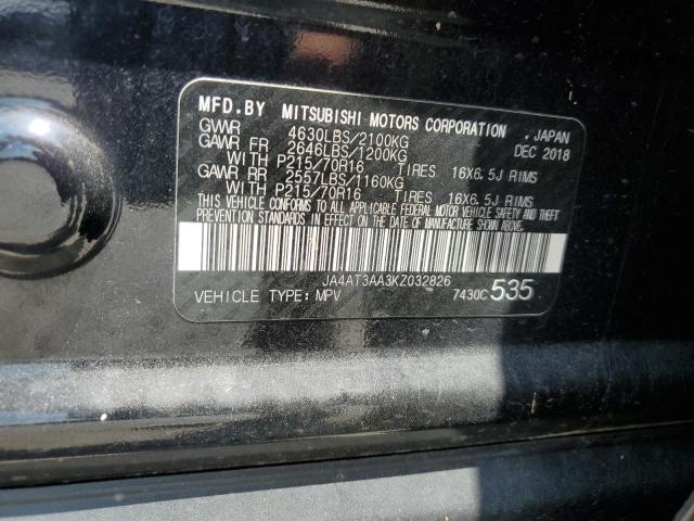 2019 MITSUBISHI ECLIPSE CR JA4AT3AA3KZ032826