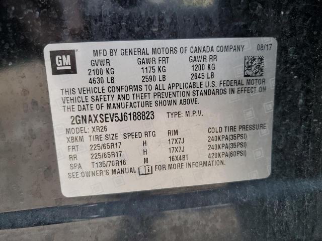 2018 CHEVROLET EQUINOX LT - 2GNAXSEV5J6188823