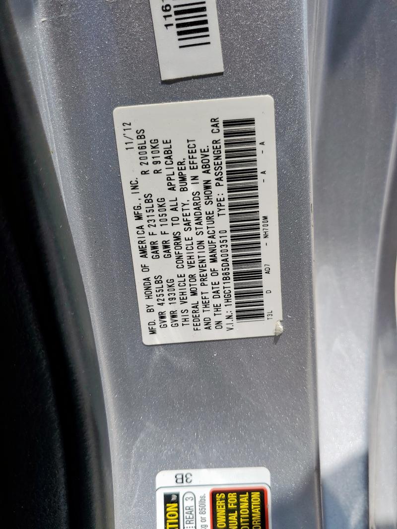 2013 HONDA ACCORD EXL - 1HGCT1B85DA003510