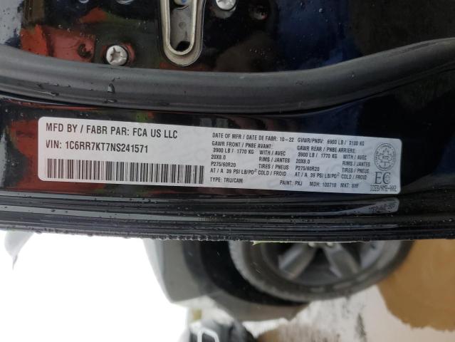 2022 RAM 1500 CLASS 1C6RR7KT7NS241571
