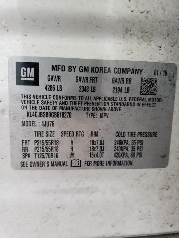 2016 BUICK ENCORE CON KL4CJBSB9GB618270