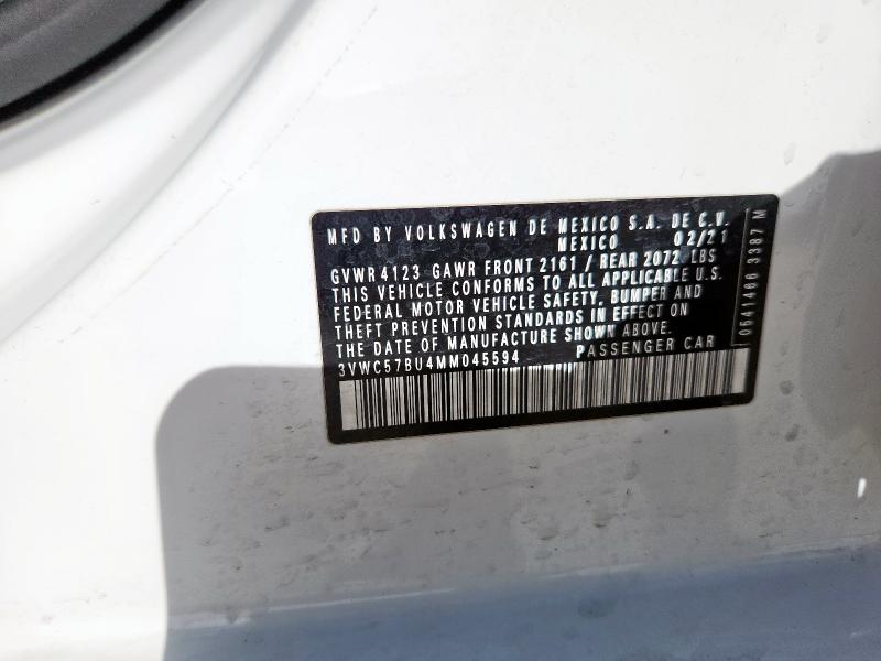 2021 VOLKSWAGEN JETTA S 3VWC57BU4MM045594