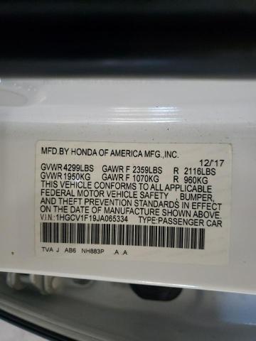 2018 HONDA ACCORD LX 1HGCV1F19JA065334