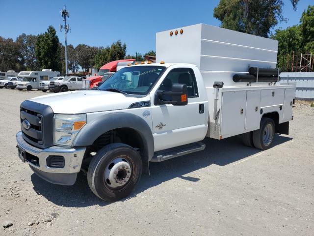 FORD F450 SUPER 2013 white chassis diesel 1FDUF4GT5DEA40263 photo #1