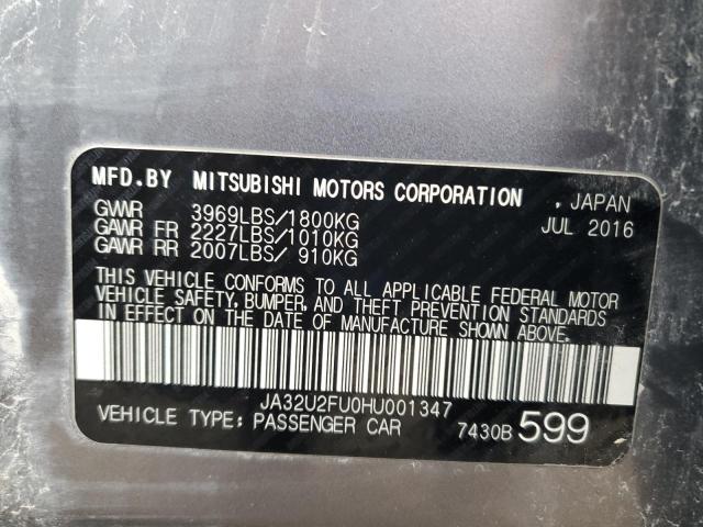 2017 MITSUBISHI LANCER ES JA32U2FU0HU001347