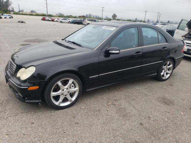 MERCEDES-BENZ C 230 2007 black sedan 4d gas WDBRF52H47F921486 photo #1