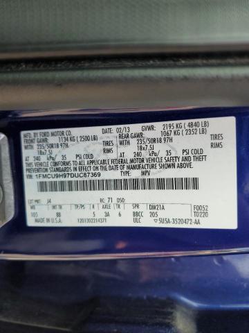 2013 FORD ESCAPE SEL - 1FMCU9H97DUC87369