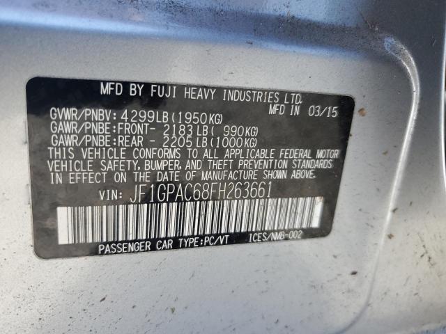 2015 SUBARU IMPREZA PR - JF1GPAC68FH263661