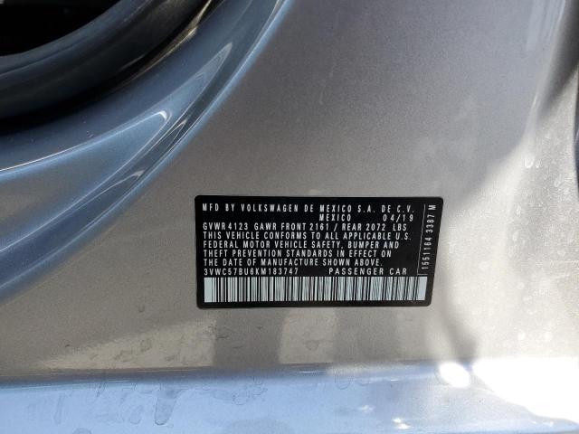 2019 VOLKSWAGEN JETTA S - 3VWC57BU6KM183747