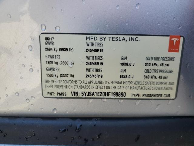 2017 TESLA MODEL S #3296431663
