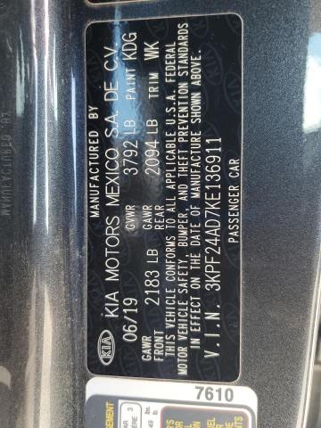 2019 KIA FORTE FE - 3KPF24AD7KE136911