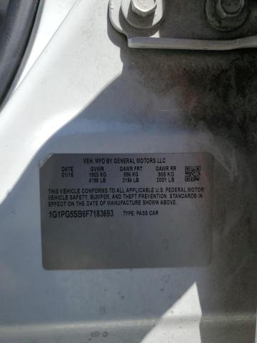 2015 CHEVROLET CRUZE LTZ 1G1PG5SB6F7183693