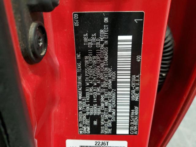 2010 TOYOTA TUNDRA DOU - 5TFUW5F12AX096672
