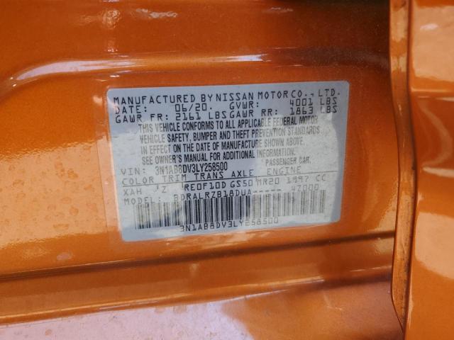 2020 NISSAN SENTRA SR - 3N1AB8DV3LY258500