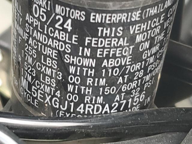 2024 KAWASAKI EX500 A ML5EXGJ14RDA27156