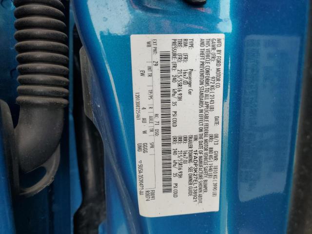 2014 FORD FOCUS SE - 1FADP3K27EL138921