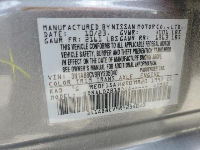 2024 NISSAN SENTRA SV 3N1AB8CV9RY235040