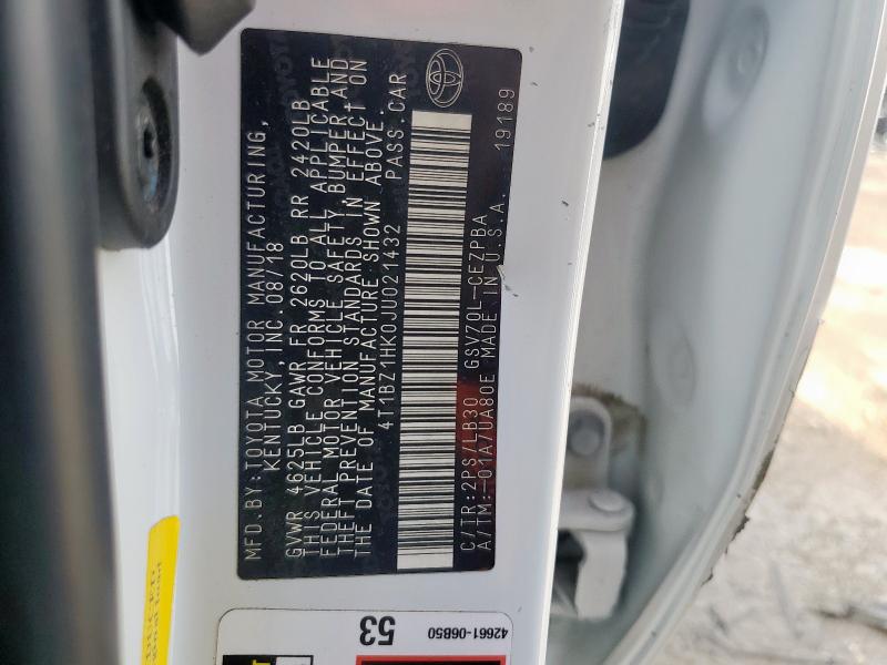 2018 TOYOTA CAMRY XSE - 4T1BZ1HK0JU021432