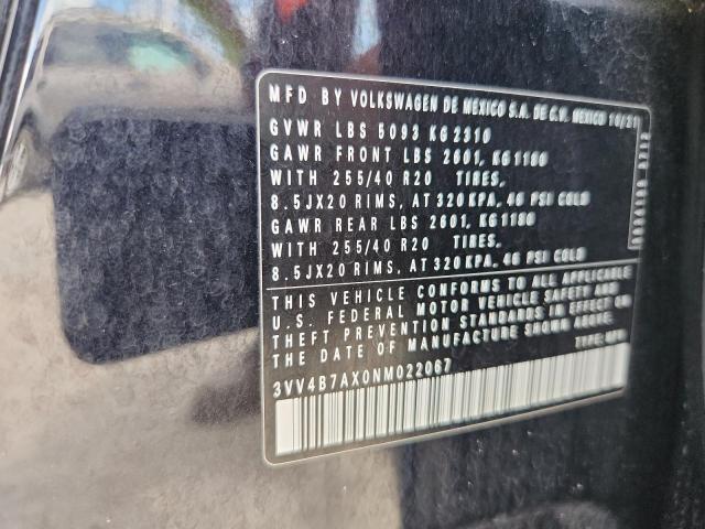 2022 VOLKSWAGEN TIGUAN SEL 3VV4B7AX0NM022067