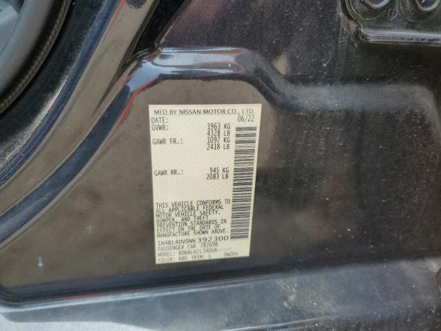 2022 NISSAN ALTIMA SV 1N4BL4DV0NN392300