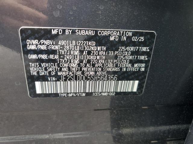 2025 SUBARU FORESTER P JF2SLDDC5SH564356