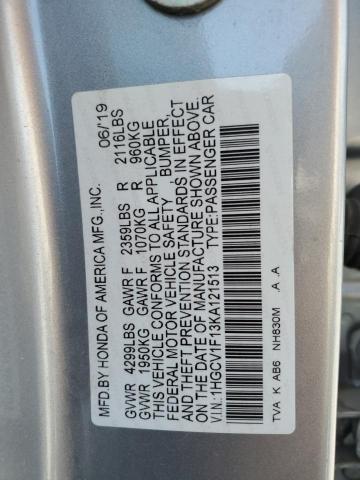 2019 HONDA ACCORD LX - 1HGCV1F13KA121513